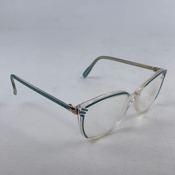 Grasset Bijou Women Eyeglasses Frame Clear Blue Plastic Cat Eye Full Rim 57-17mm main image 8